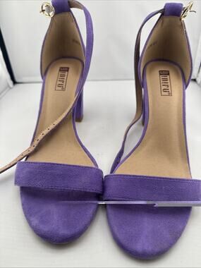 Didifu Women's Purple 3 Inch High Heel Ankle Strap Size 6